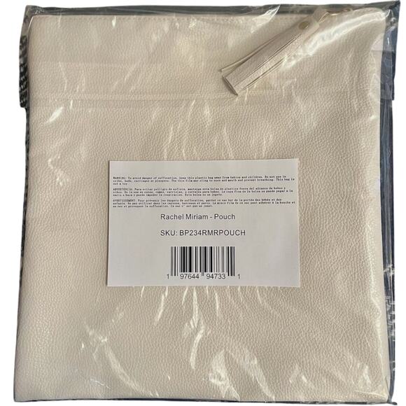 Rachel Miriam Winter White Clutch Bag Purse MSRP $148 New in Sealed Package - Picture 5 of 8